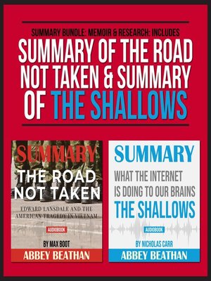 cover image of Summary Bundle: Memoir & Research